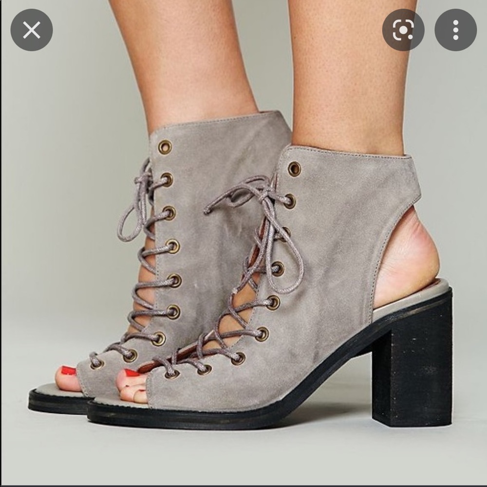 Lace up booties